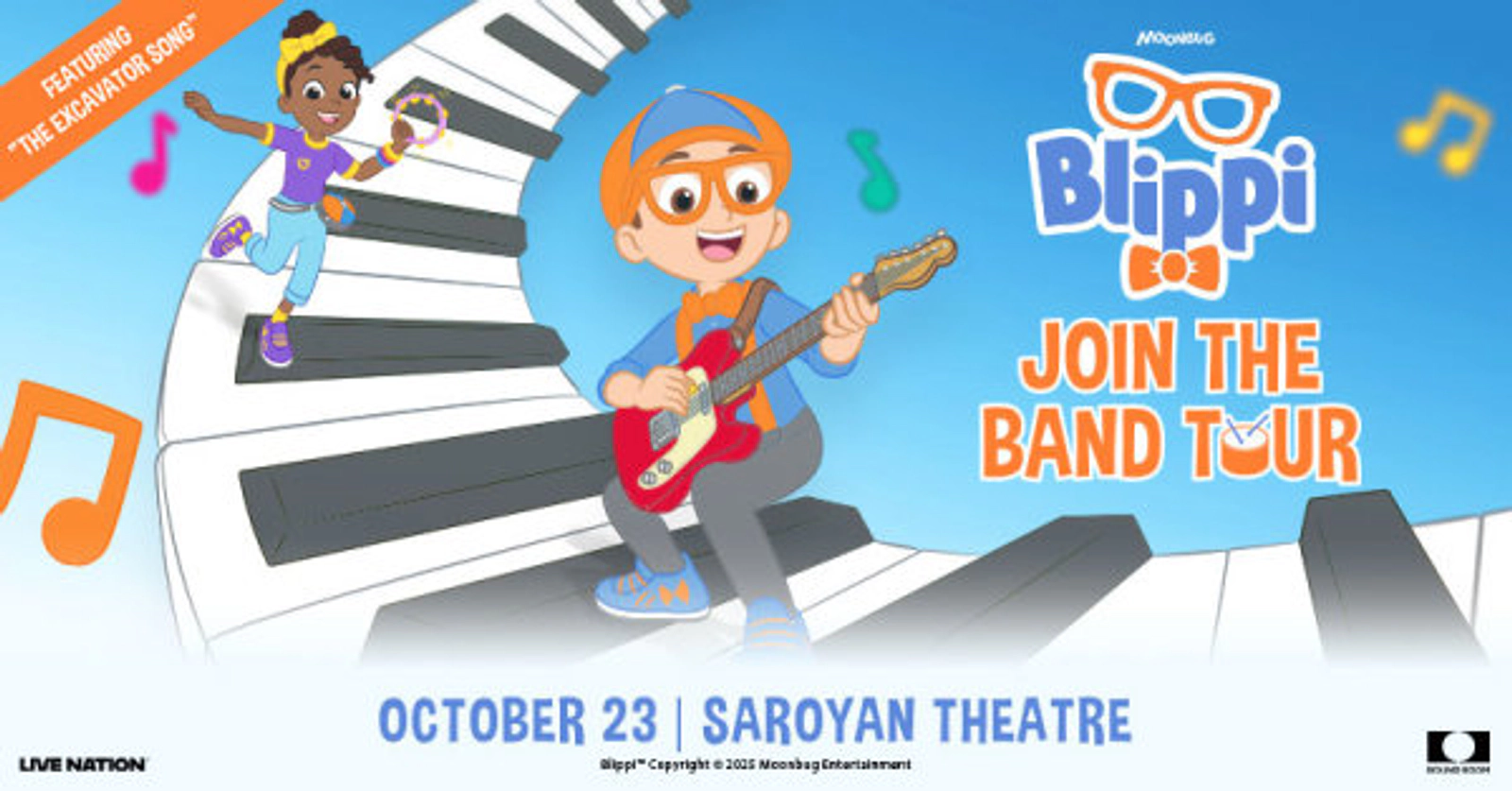 ENTER FOR A CHANCE TO WIN TICKETS TO BLIPPI'S BAND TOUR ON OCT. 23 AT THE SAROYAN THEATER!