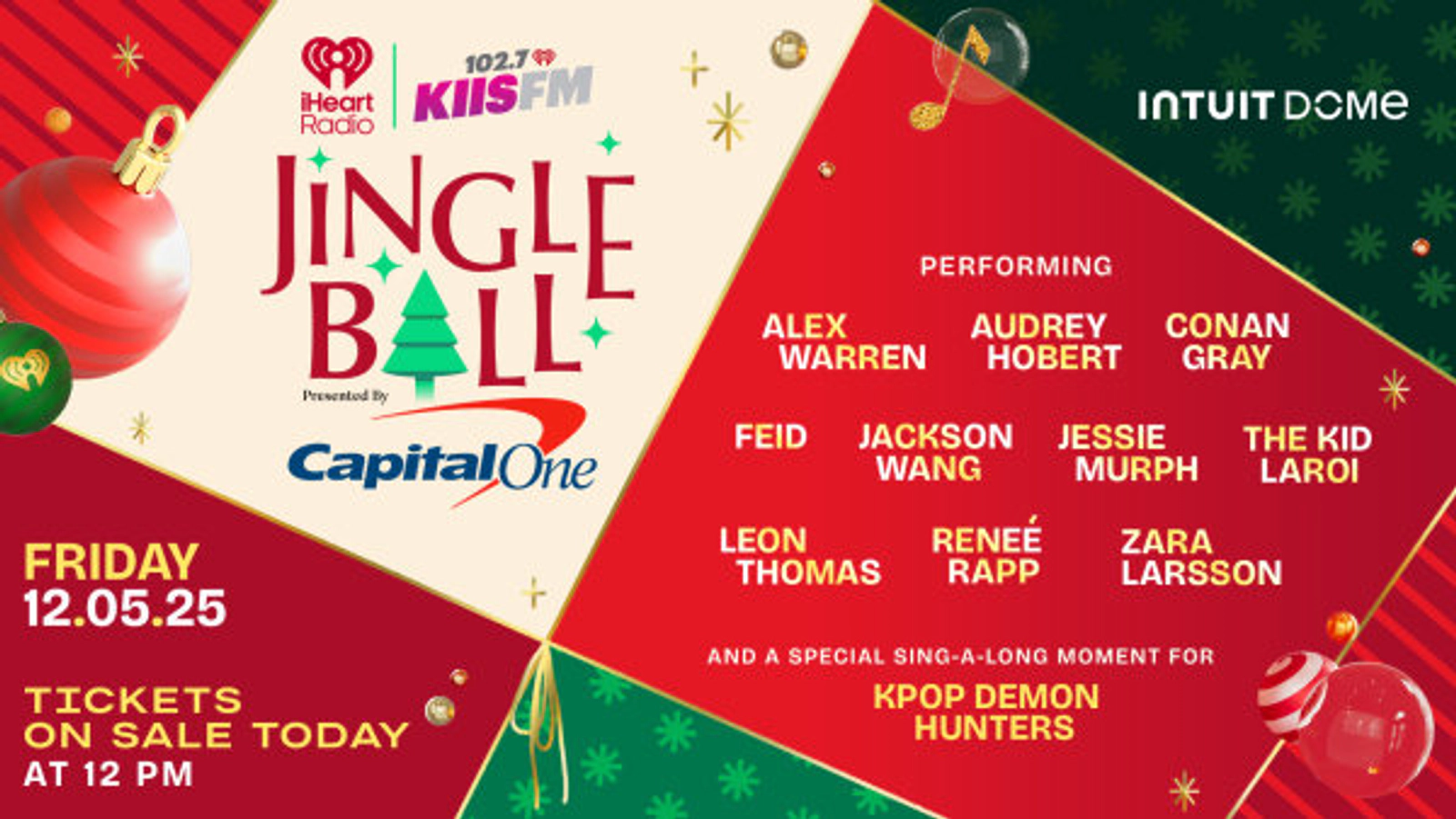 iHeartRadio Jingle Ball presented by Capital One is coming to LA on Dec. 5th - Enter for a Chance to Win Tickets!