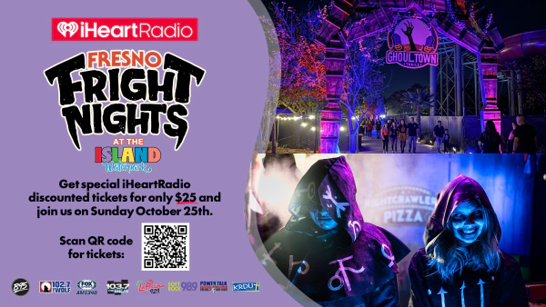 Enter To Win Tickets to iHeartRadio Fresno Fright Nights at the Island Waterpark on October 25th!