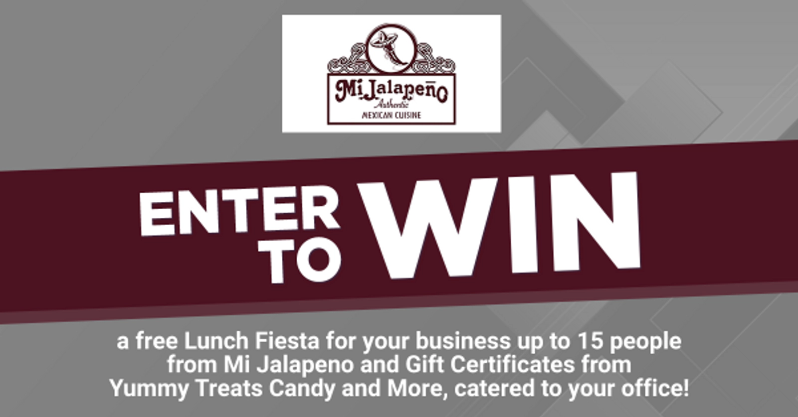 The Mi Jalapeno "Lunch Party Fiesta!"--with dessert coupons from Yummy Treats Candy and More!