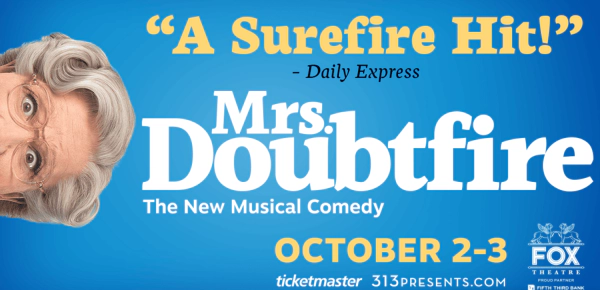 Win a family 4-pack of tickets to Mrs. Doubtfire