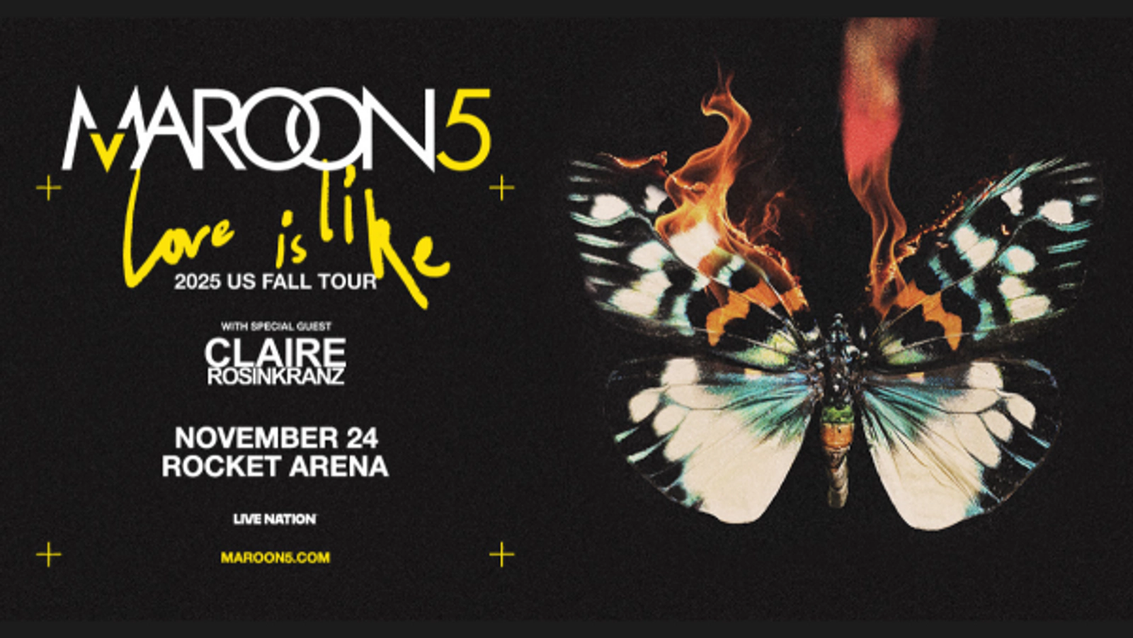 Win tickets to see Maroon 5 at Rocket Arena