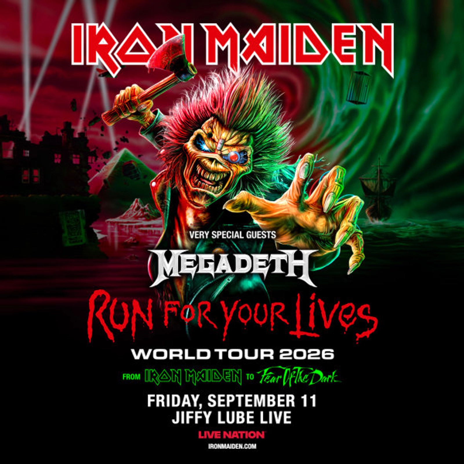 Win Tickets | Iron Maiden @ Jiffy Lube Live | 9/11/26