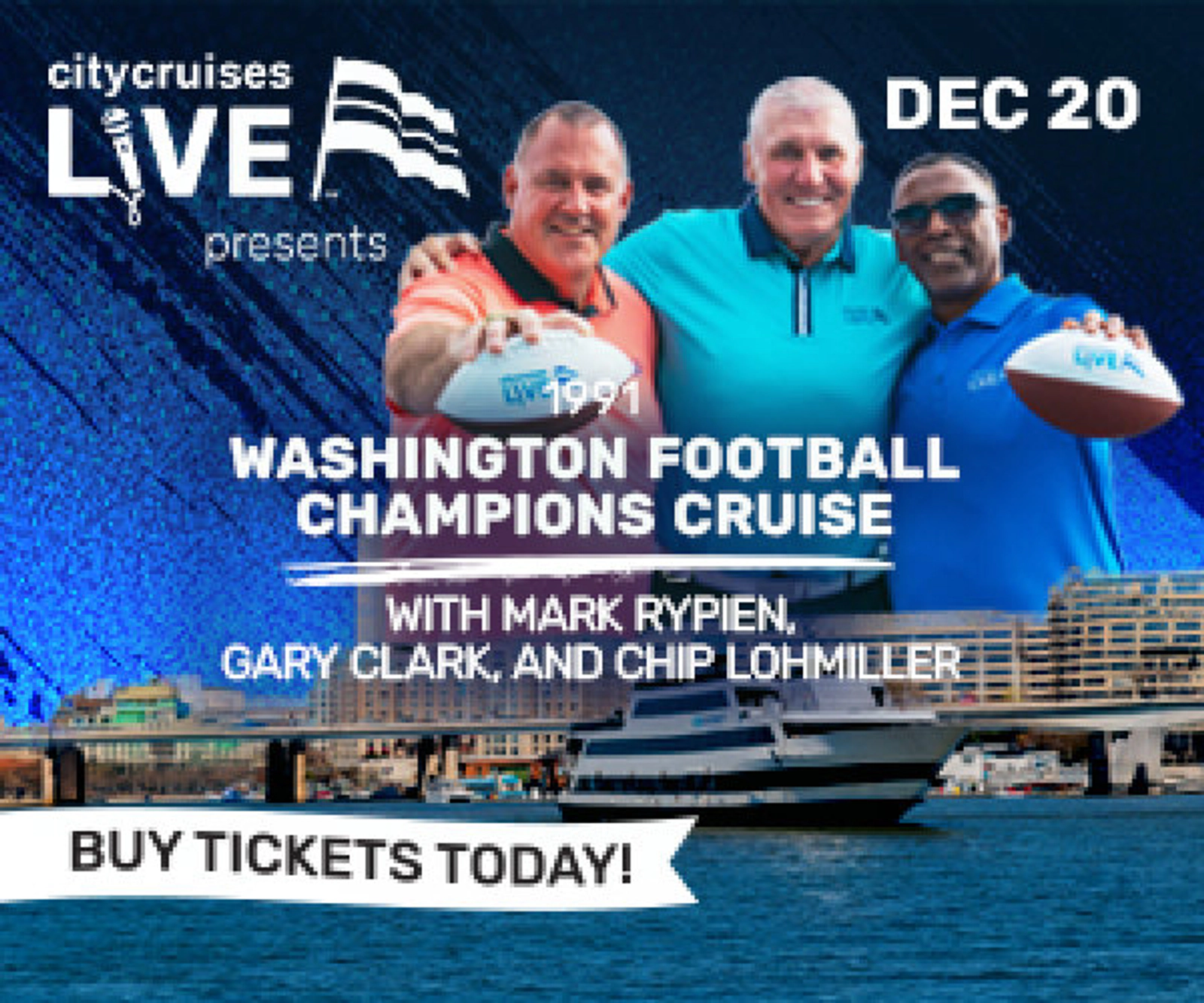 Enter to Win | Washington Football Greats Cruise | 12/20/25