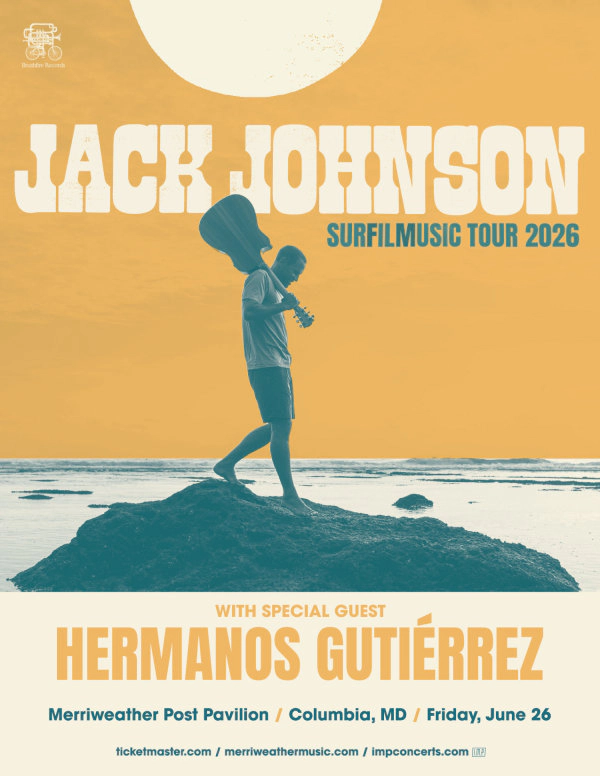 Jack Johnson | Merriweather Post Pavilion 6/26/26 | Win on-air with Tamo!
