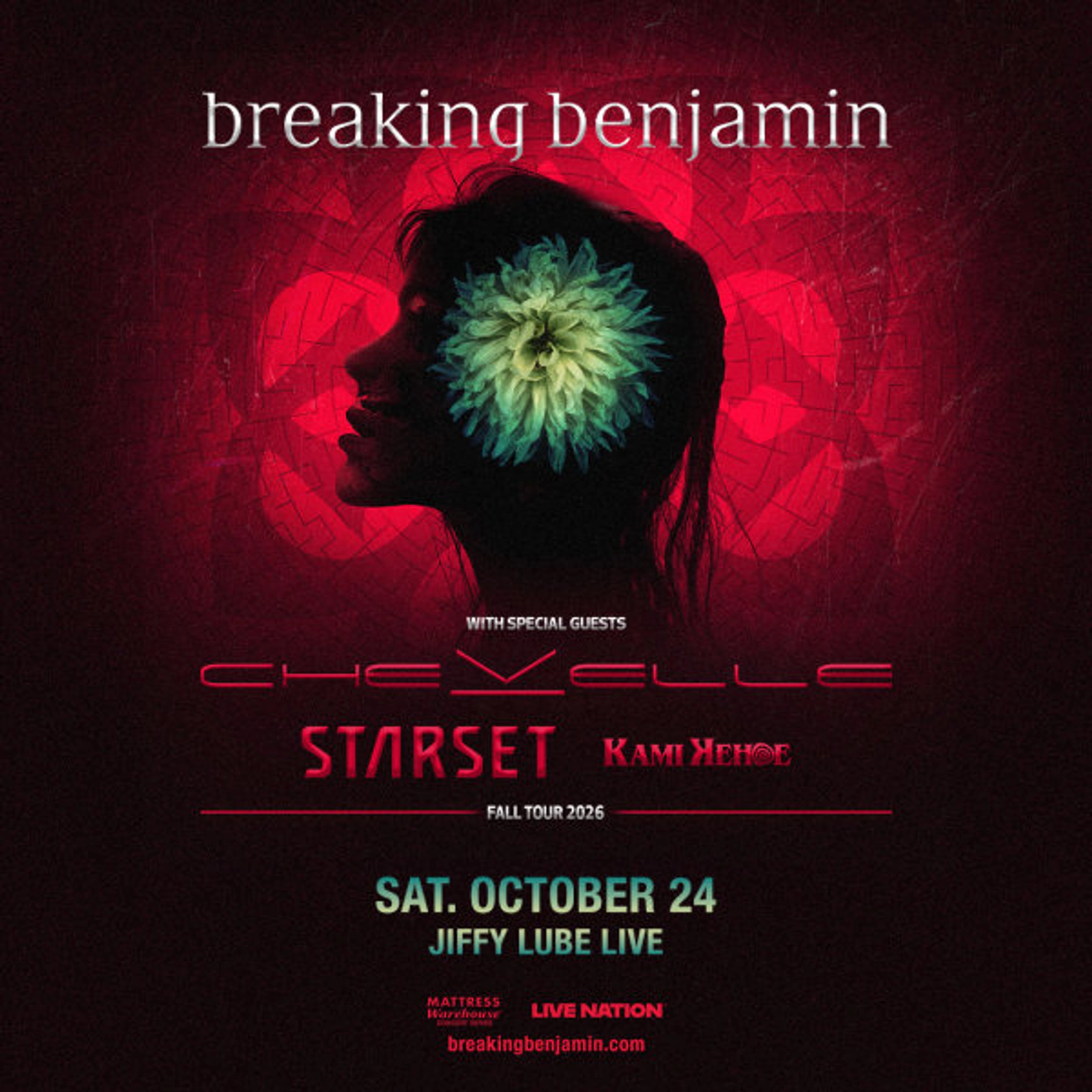 Win Tickets | Breaking Benjamin @ Jiffy Lube Live | 10/24/26