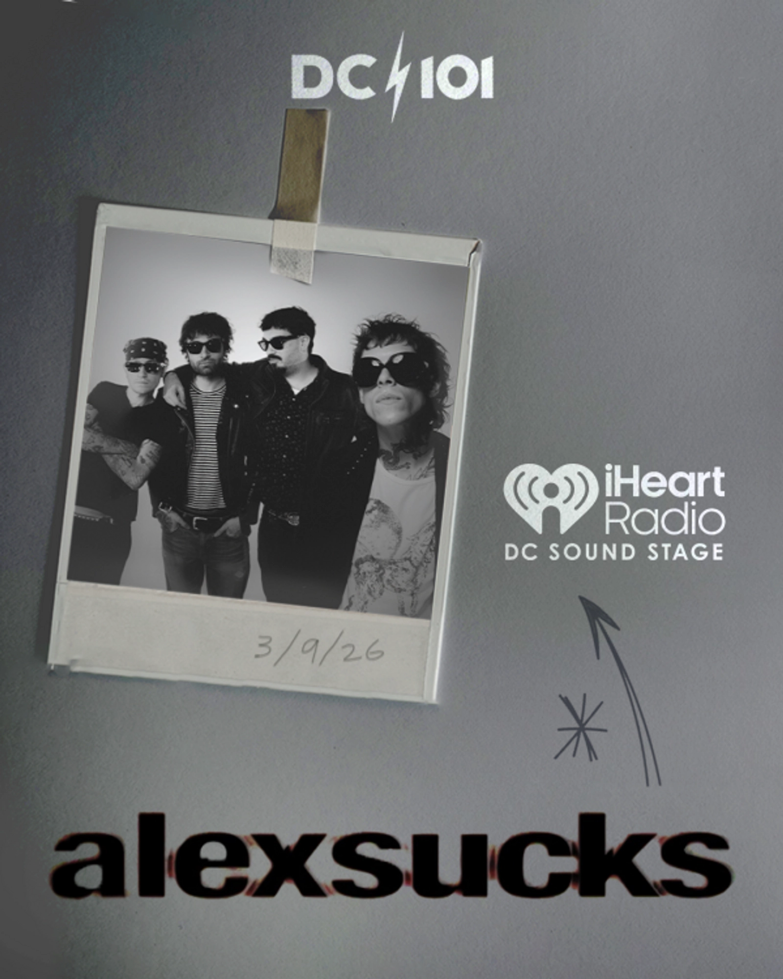 Win Tickets | ALEXSUCKS @ DC101 Soundstage | 3/9/26