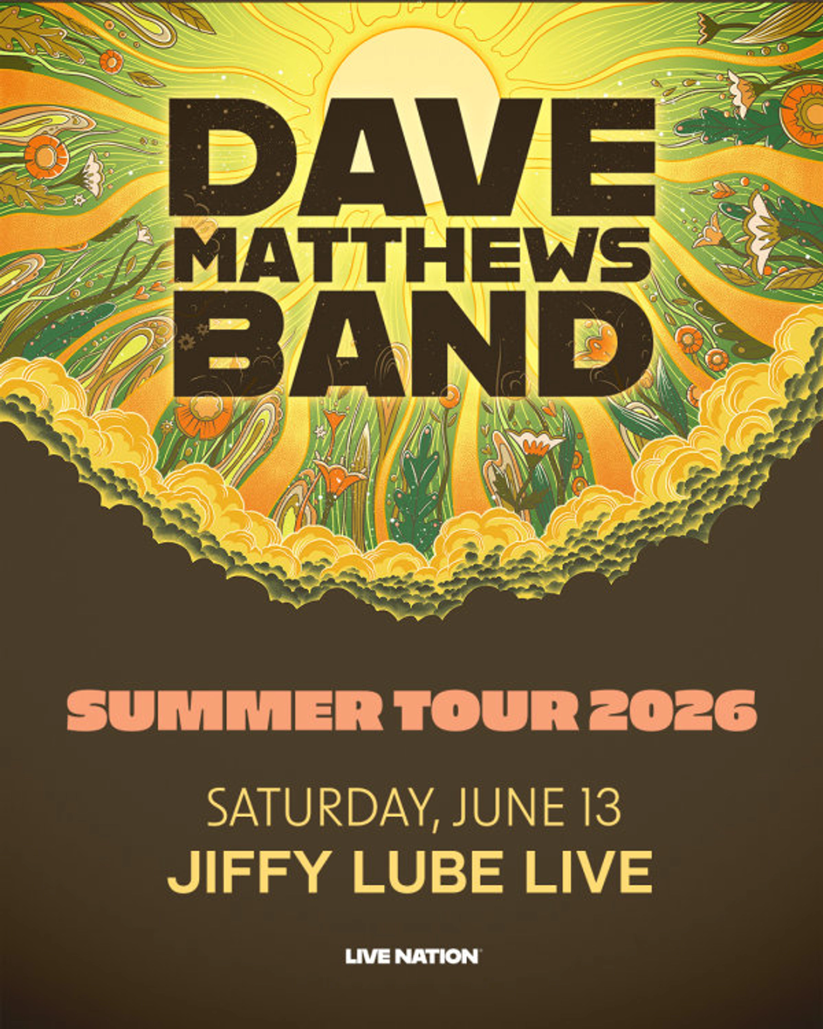 Dave Matthews Band | Jiffy Lube Live 6/13/26 | Win on-air with Mike Jones!