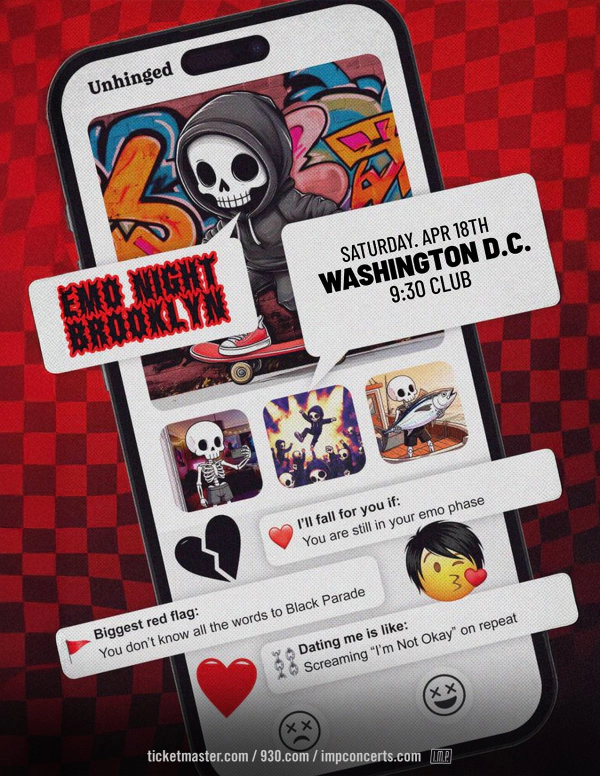 Win Tickets Opening Day Promo | Emo Night Brooklyn @ 9:30 Club | 4/18/26