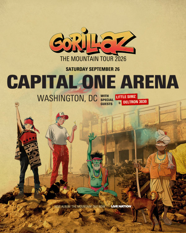 Gorillaz | Capital One Arena 9/26/26 | Win on-air with Mike Jones!