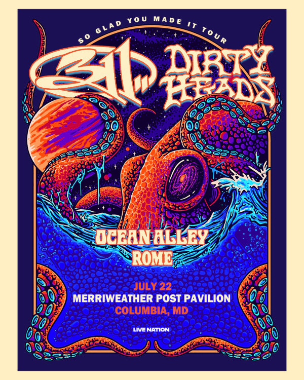 311 & Dirty Heads | Merriweather Post Pavilion 7/22/26 | Win on-air with Tamo!