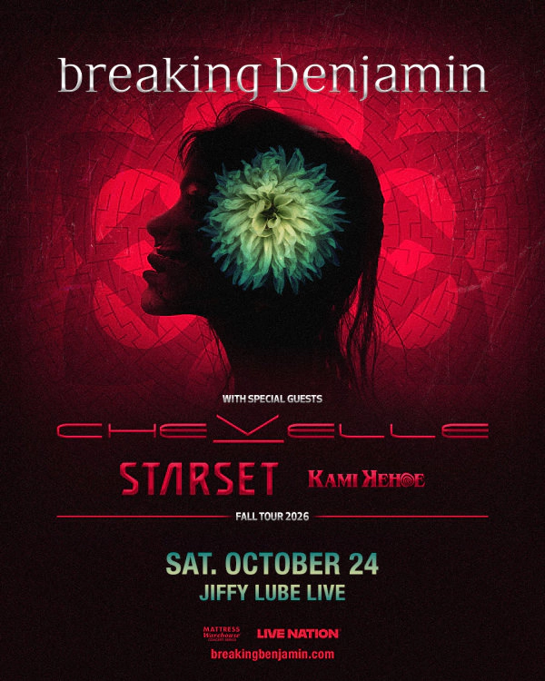 Breaking Benjamin | Jiffy Lube Live 10/24/26 | Win on-air with Tamo!