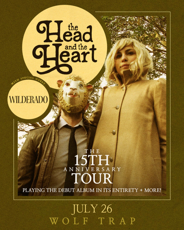 The Head and the Heart | Wolf Trap 7/26/26 | Win on-air with Mike Jones!