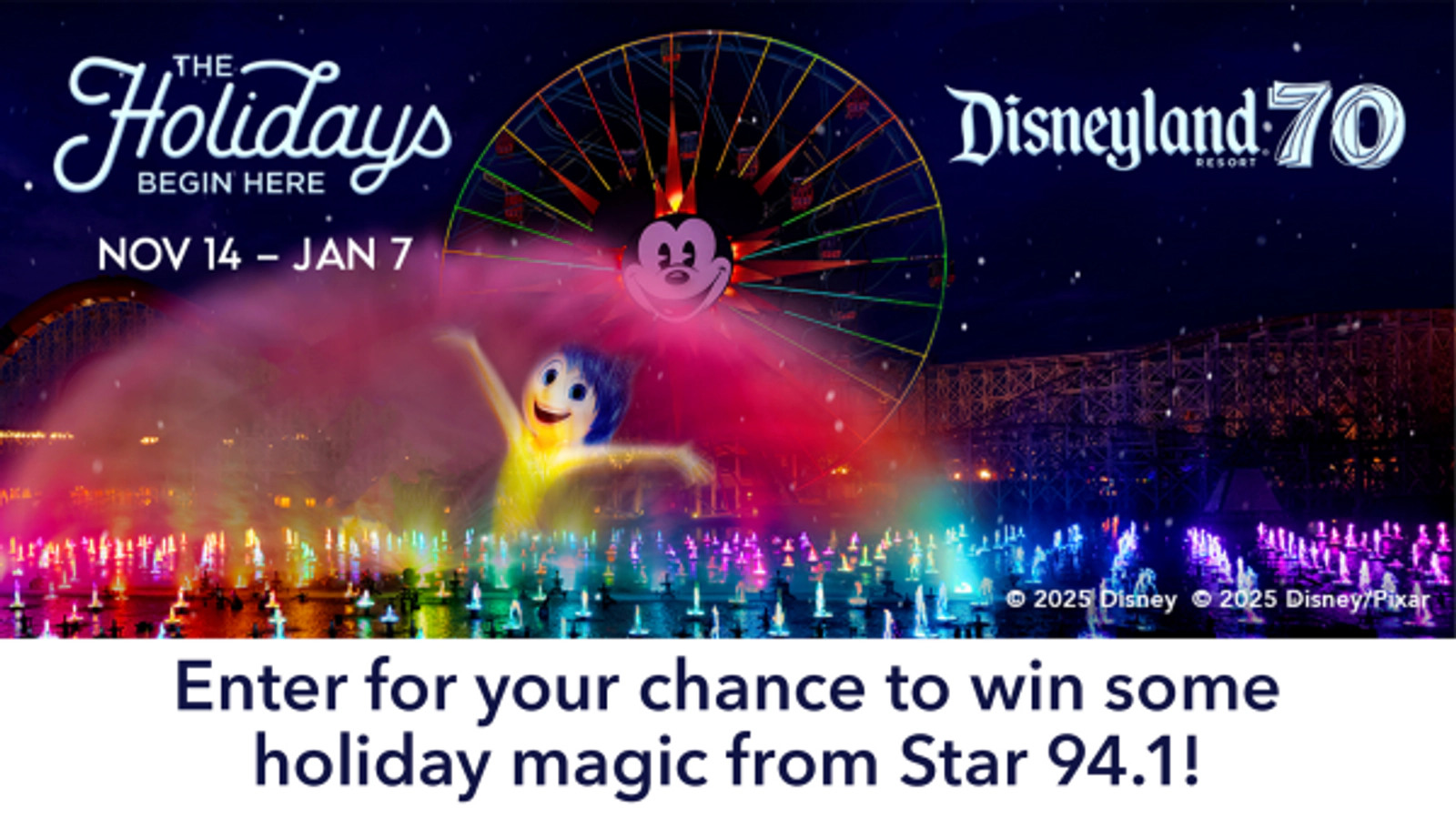 Enter for your chance to win some holiday magic from Star 94.1!