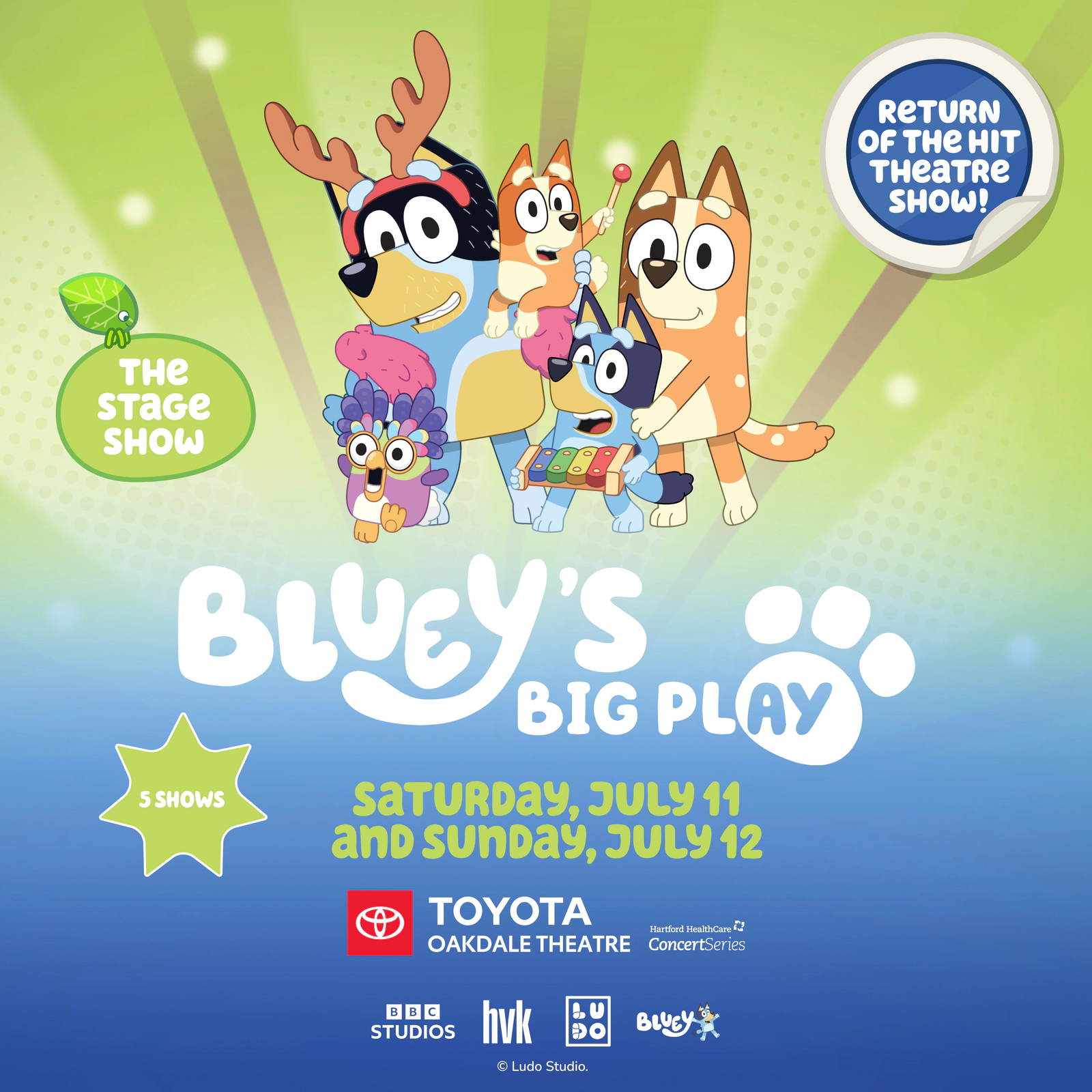 Win a 4 pack for Bluey at the Toyota Oakdale Theatre!