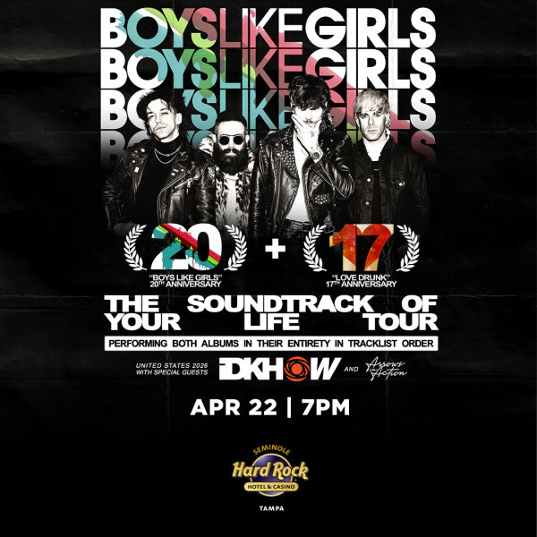 Win Tickets to see Boys Like Girls at Seminole Hard Rock Event Center