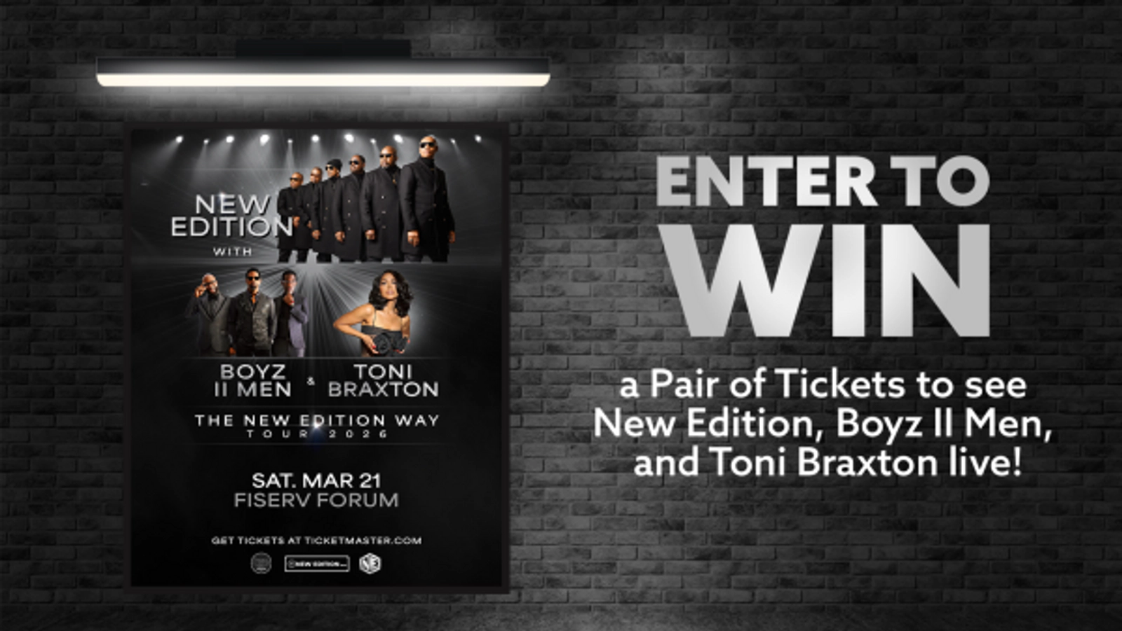 Enter to Win tickets to see New Edition, Boyz II Men, and Toni Braxton Live