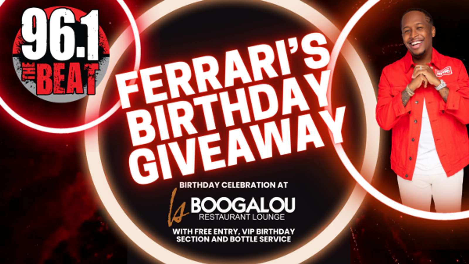 Enter to win Ferrari's Birthday Giveaway at Boogalou!
