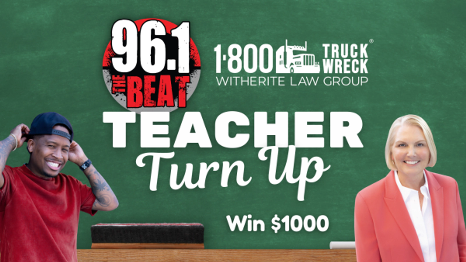 96.1 The Beat's Teacher Turn Up!