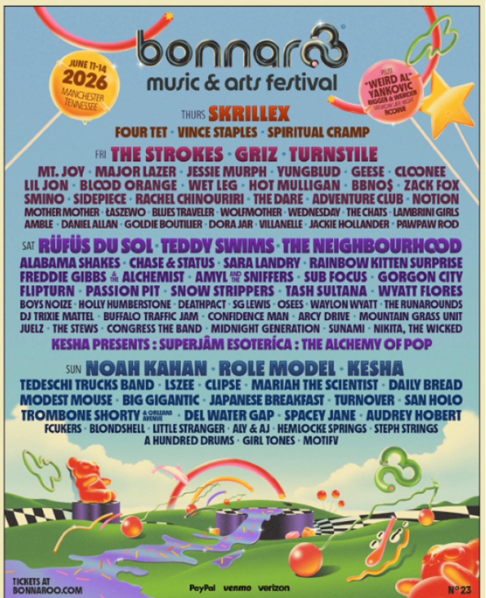 Bonnaroo Music & Arts Festival 2026