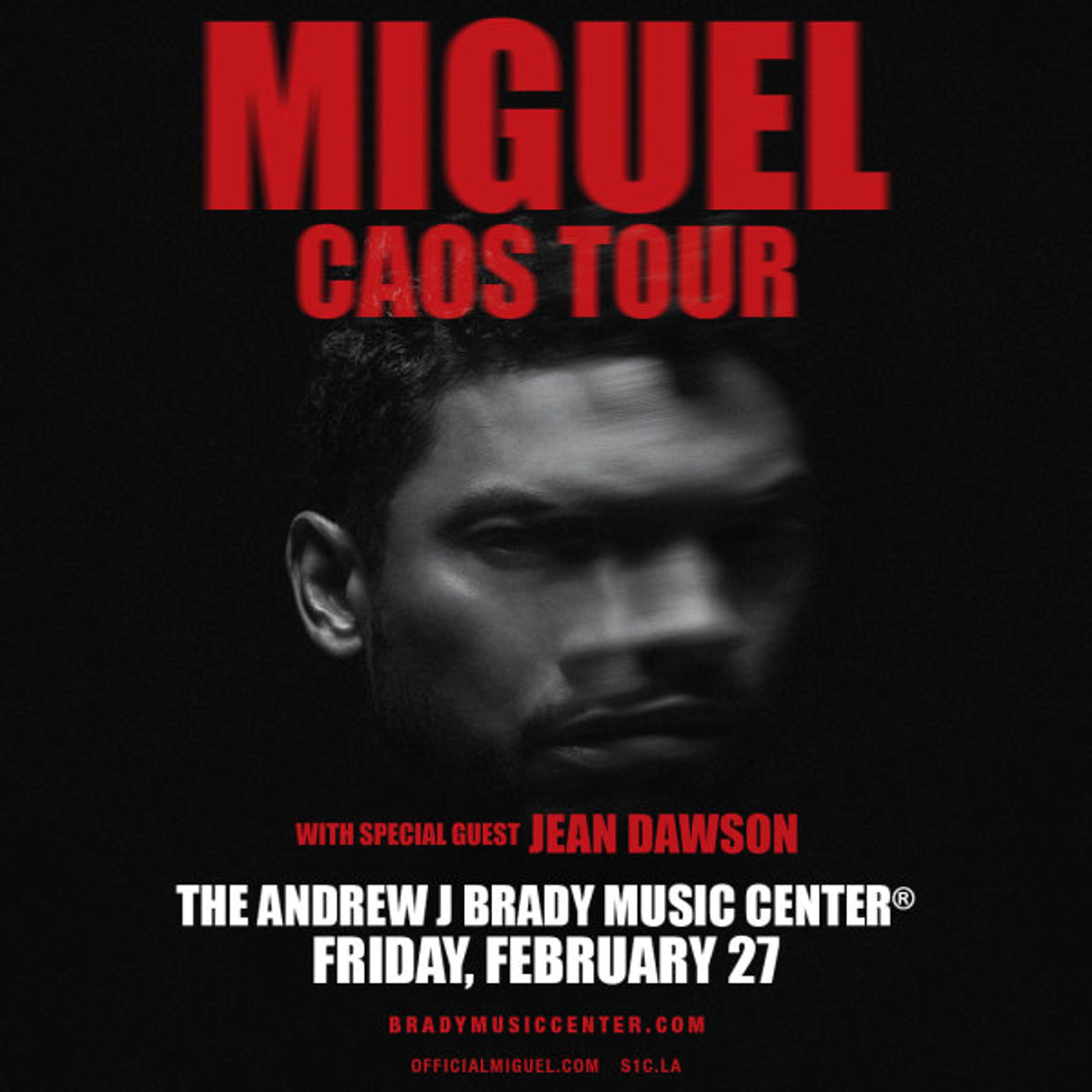 Miguel at Andrew J Brady Music Center on February 27, 2026