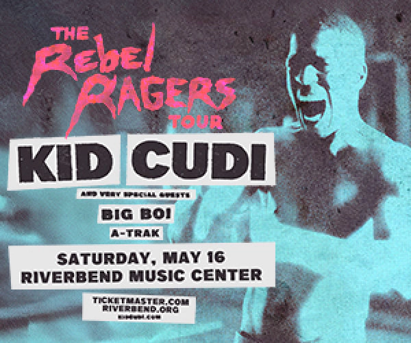 Kid Cudi Presents: The Rebel Ragers Tour 2026 at Riverbend Music Center May 16, 2026