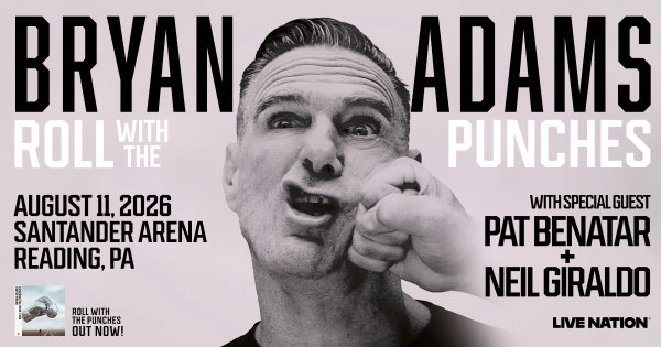 Register To Win Tickets To See Bryan Adams at Santander Arena!