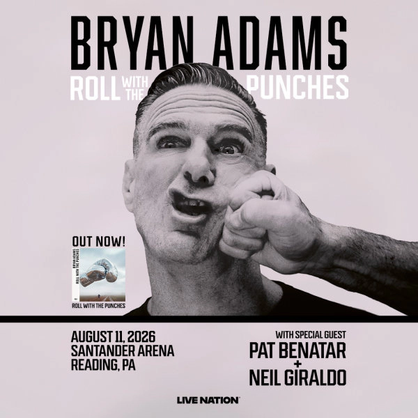 Win 4th Row Tickets to Bryan Adams in Reading!
