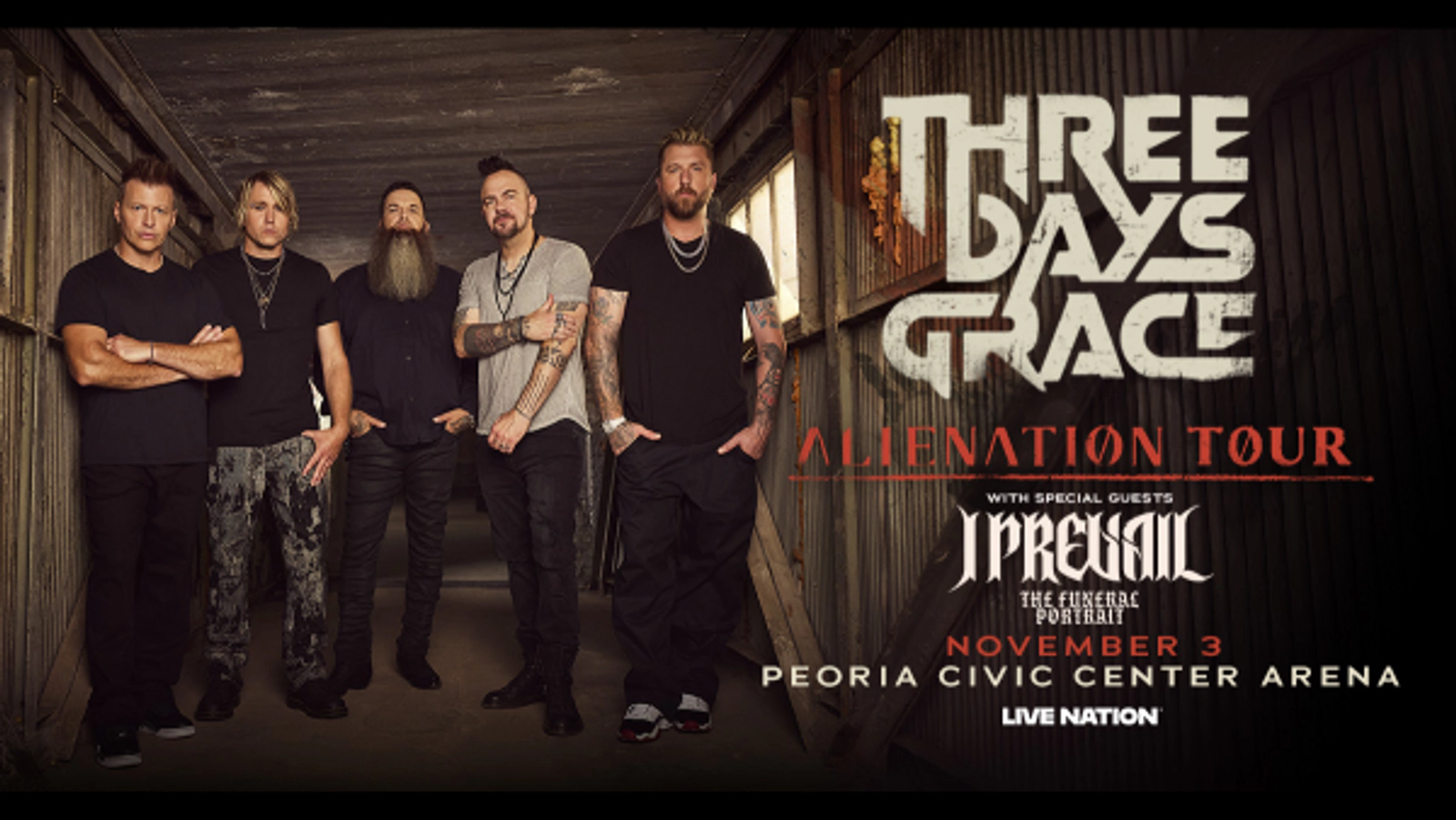 Win Tickets To See Three Days Grace In Peoria
