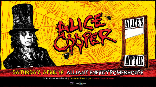 Win Tickets To See Alice Cooper At Alliant Energy Powerhouse