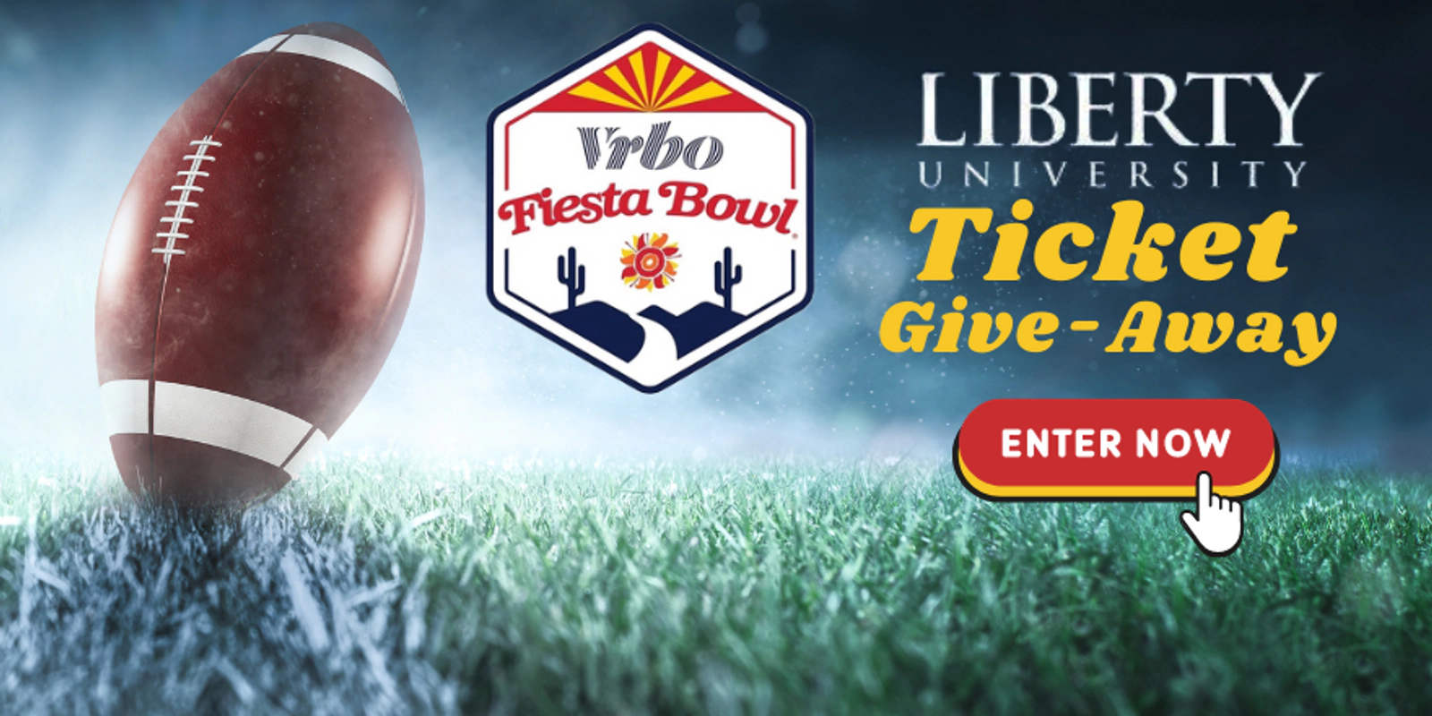 I just entered to win tickets to the Vrbo Fiesta Bowl from Liberty