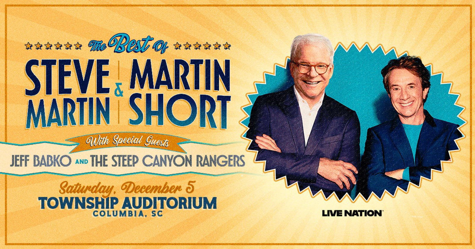 Win Tickets To Steve Martin & Martin Short At The Township Auditorium