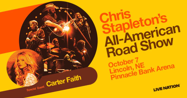 Enter to Win Tickets to See Chris Stapleton and Carter Faith in Lincoln!