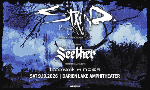 Win tickets for Staind at Darien Lake