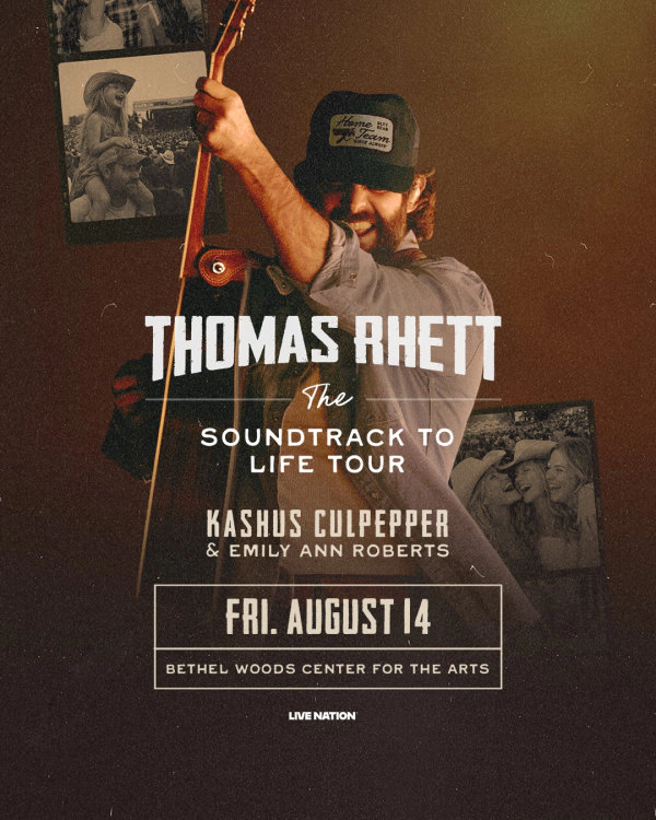 Win tickets to see Thomas Rhett at Bethel Woods