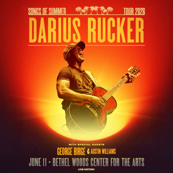 Tickets to see Darius Rucker at Bethel Woods June 11th