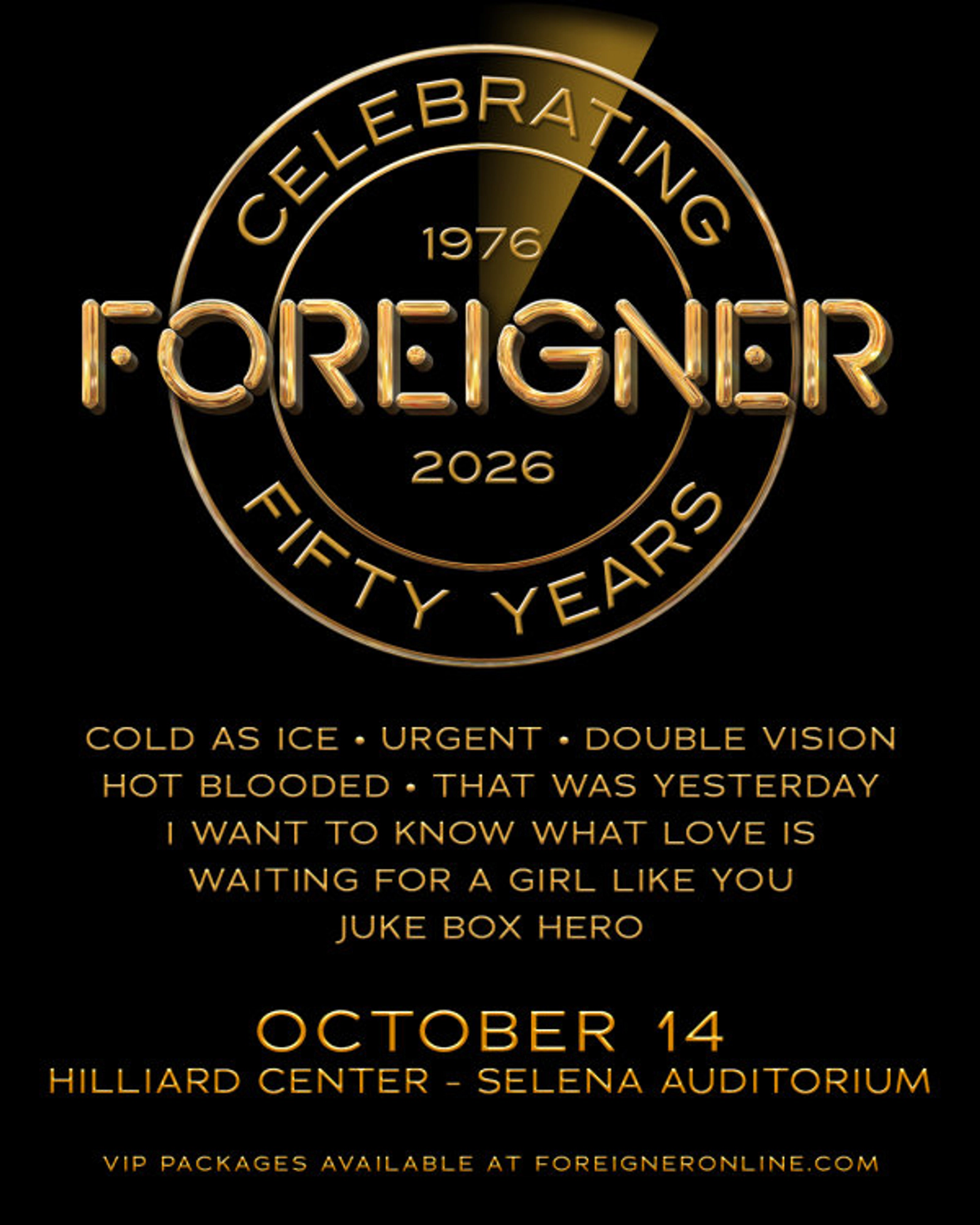 Foreigner Live Celebrating 50 Years!