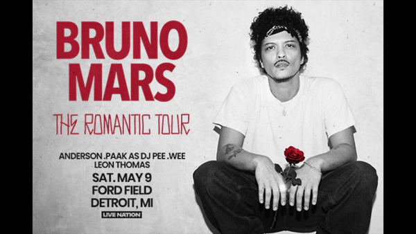 Listen to 97.9 WJLB to win tickets to Bruno Mars.