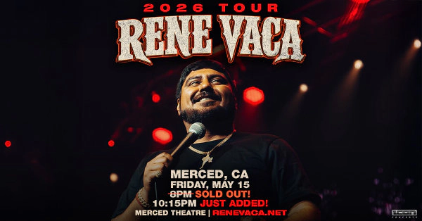Enter for your chance to win tickets to a sold-out show for Rene Vaca at the Merced Theatre!!