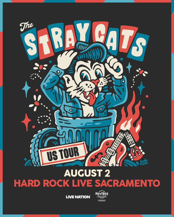 Enter for a Chance to see The Stray Cats Live at Hard Rock Live Sacramento on Aug. 2nd!