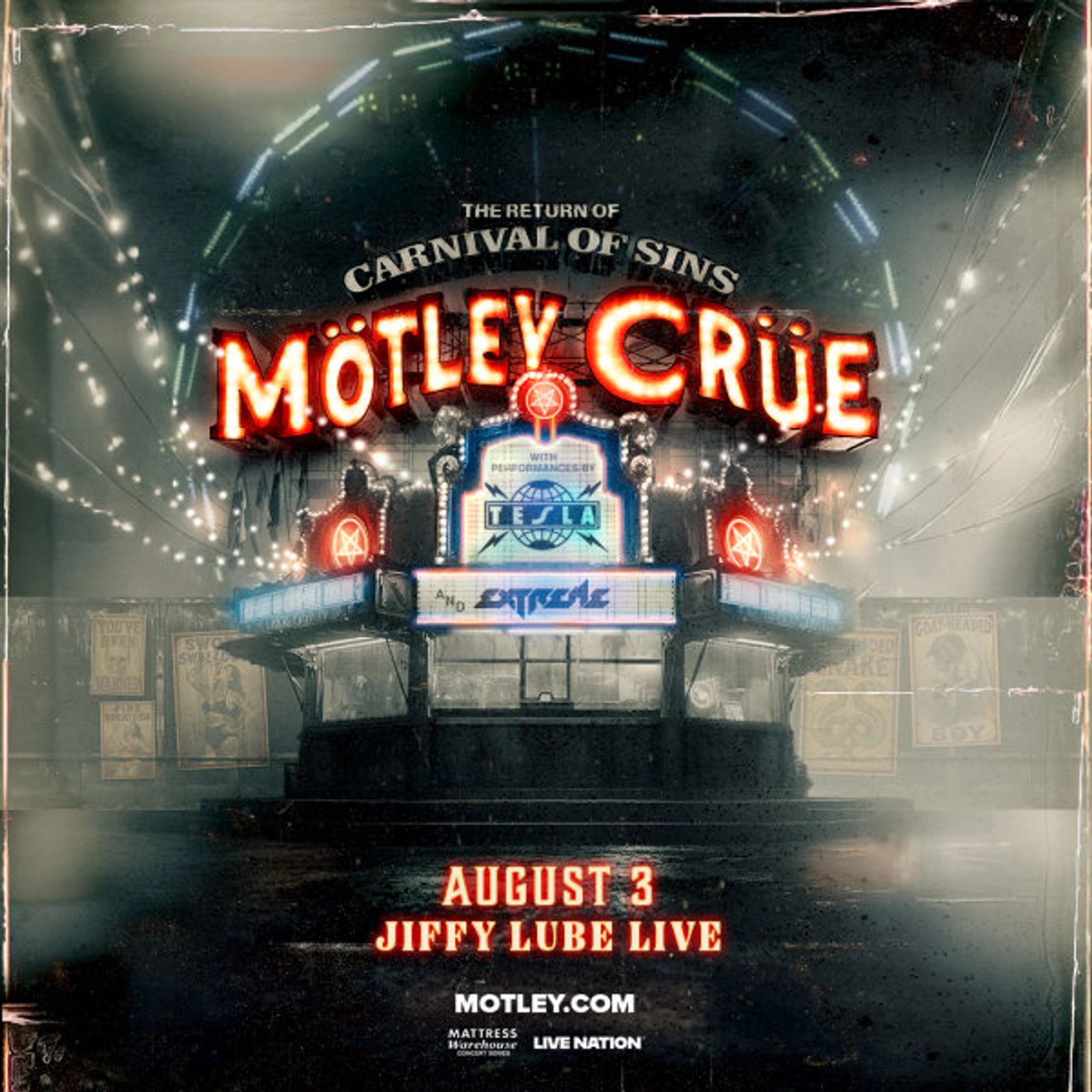 Win Tickets | Motley Crue @ Jiffy Lube Live | 8/3/26