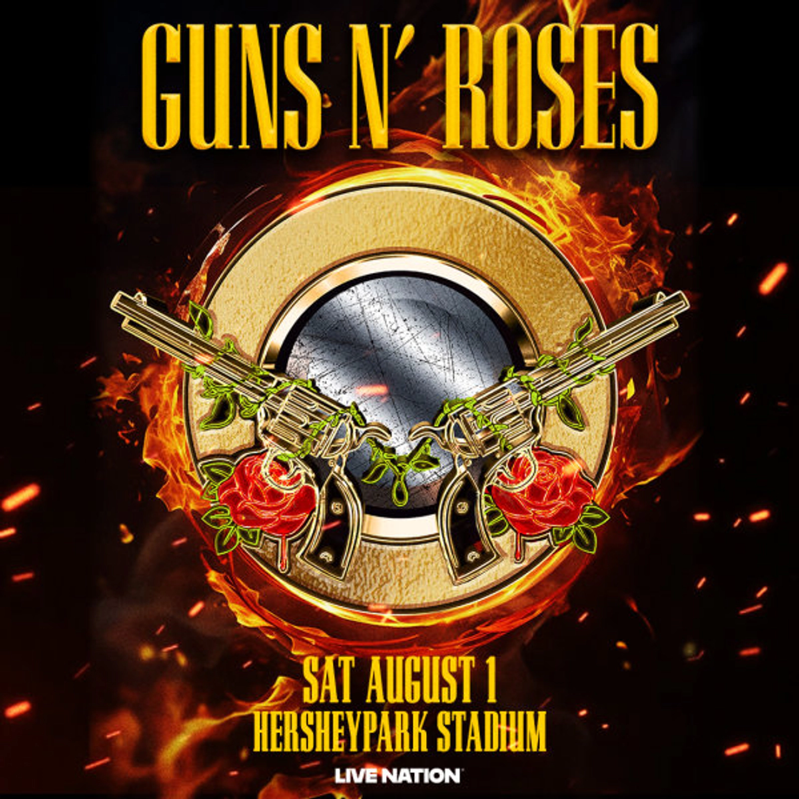 Win Tickets | Guns N' Roses @ Hershey Park Stadium | 8/1/26