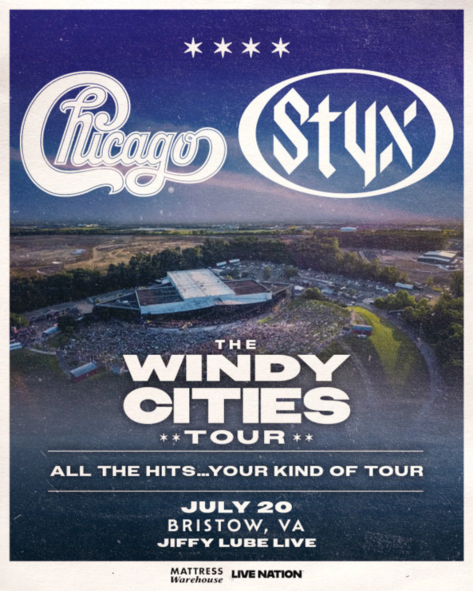 Chicago & Styx | Jiffy Lube Live 7/20/26 | Win on-air with Big Rig!