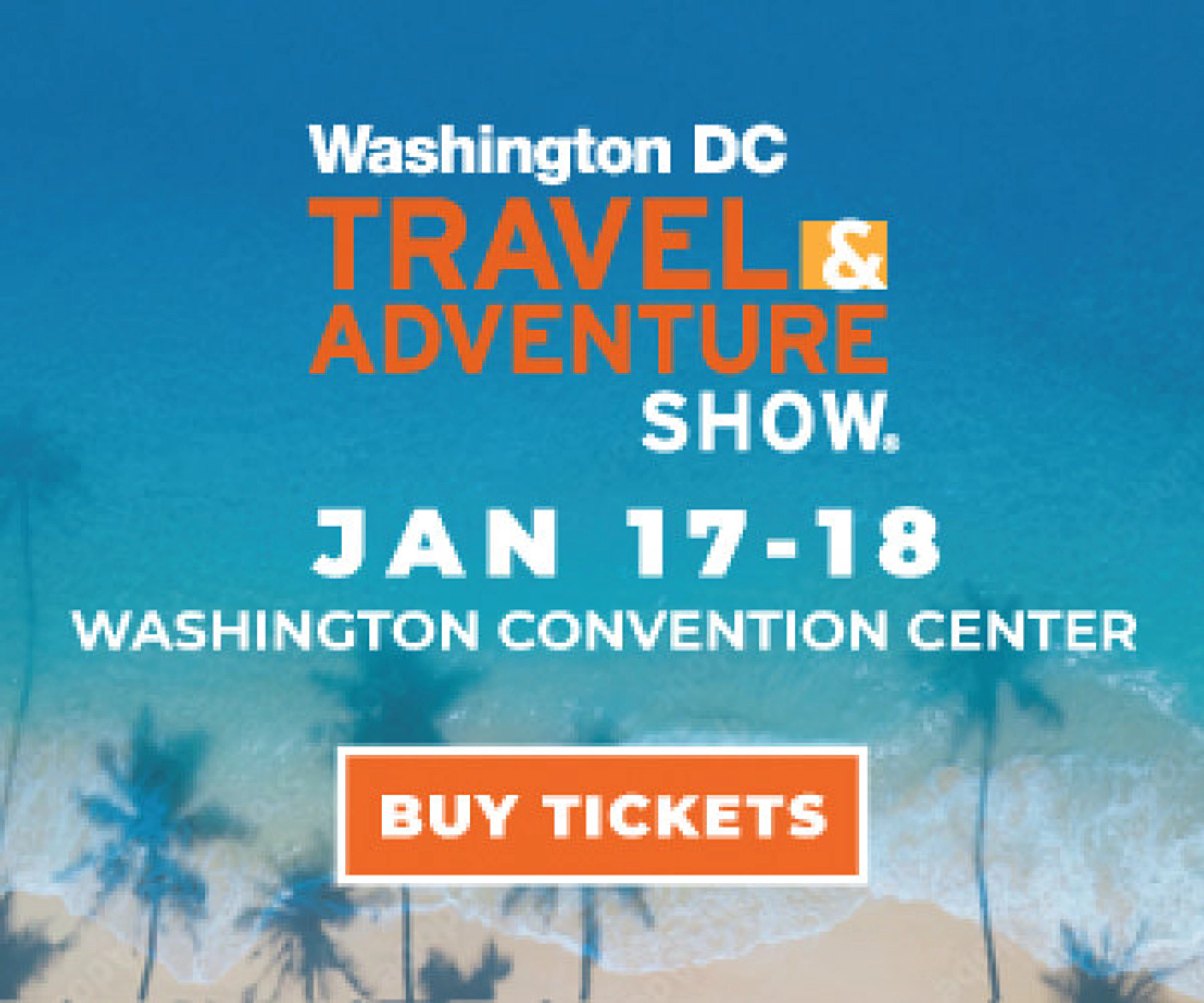 Win Tickets | DC Travel Show @ Washington Convention Center | 1/17-1/18/26