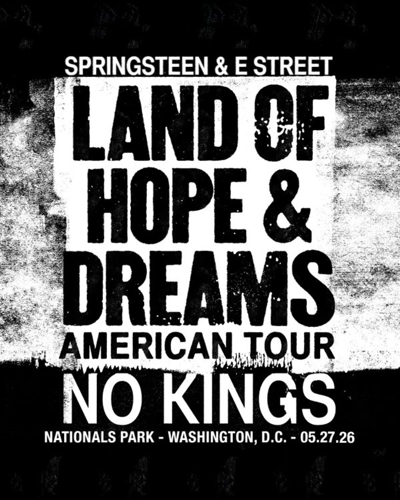 Bruce Springsteen & The E Street Band | Nationals Park 5/27/26 | Win on-air with Toby and Chilli!