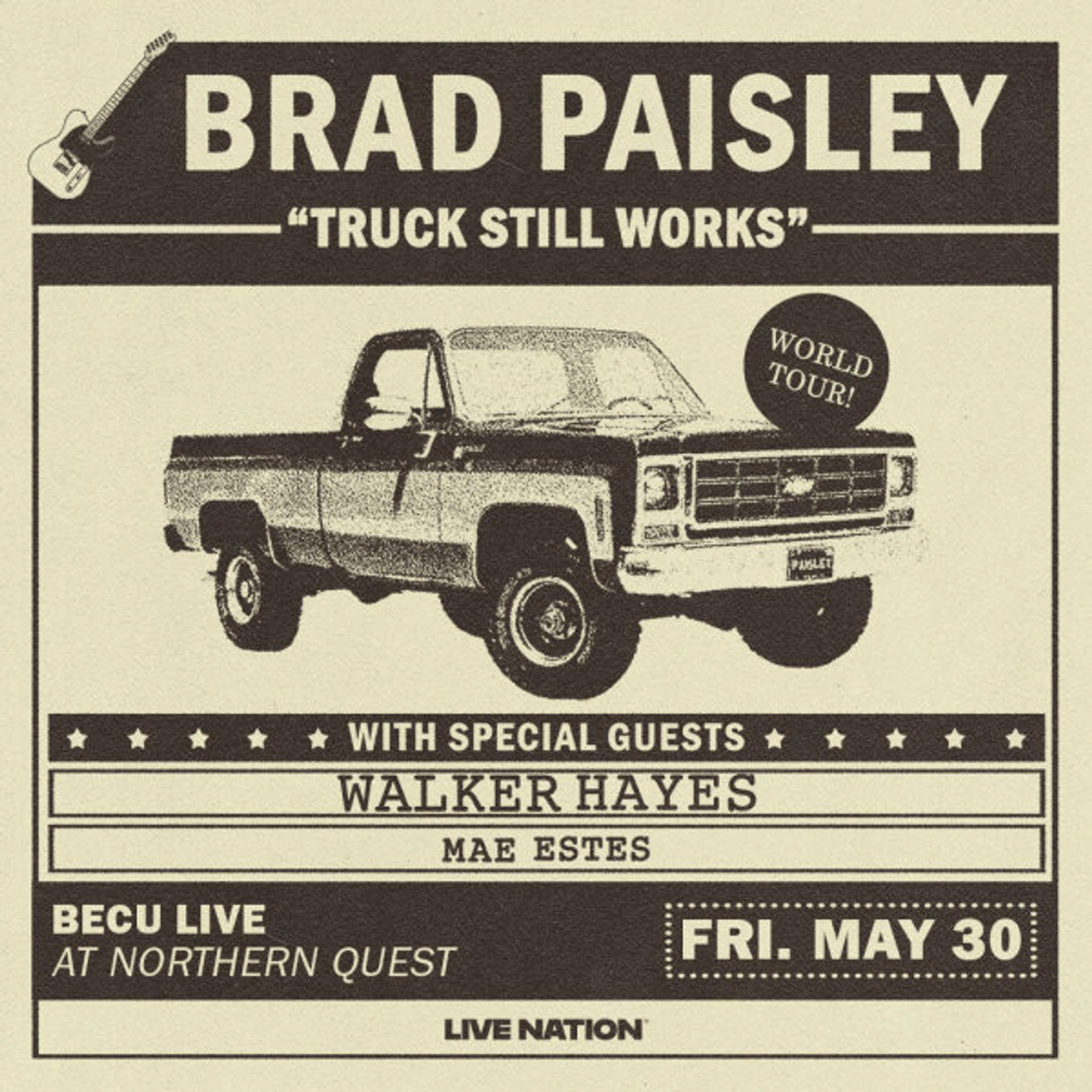 Brad Paisley - Truck Still Works Tour