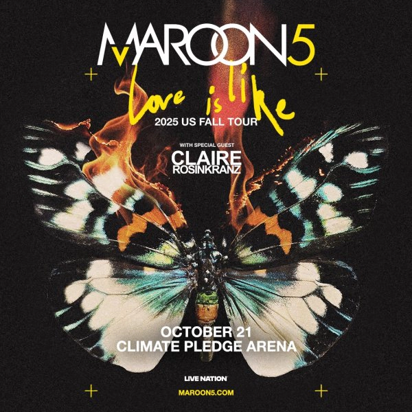 Maroon 5 with Special Guest Claire Rosinkranz Live at the Climate Pledge Arena