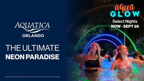 Light Up Your Summer Nights at Aquatica Orlando during AquaGlow!