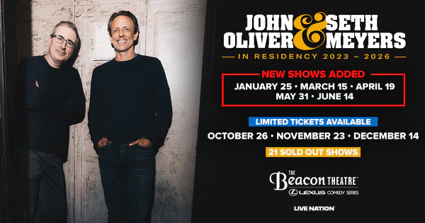 Win Tickets To See John Oliver & Seth Meyers!