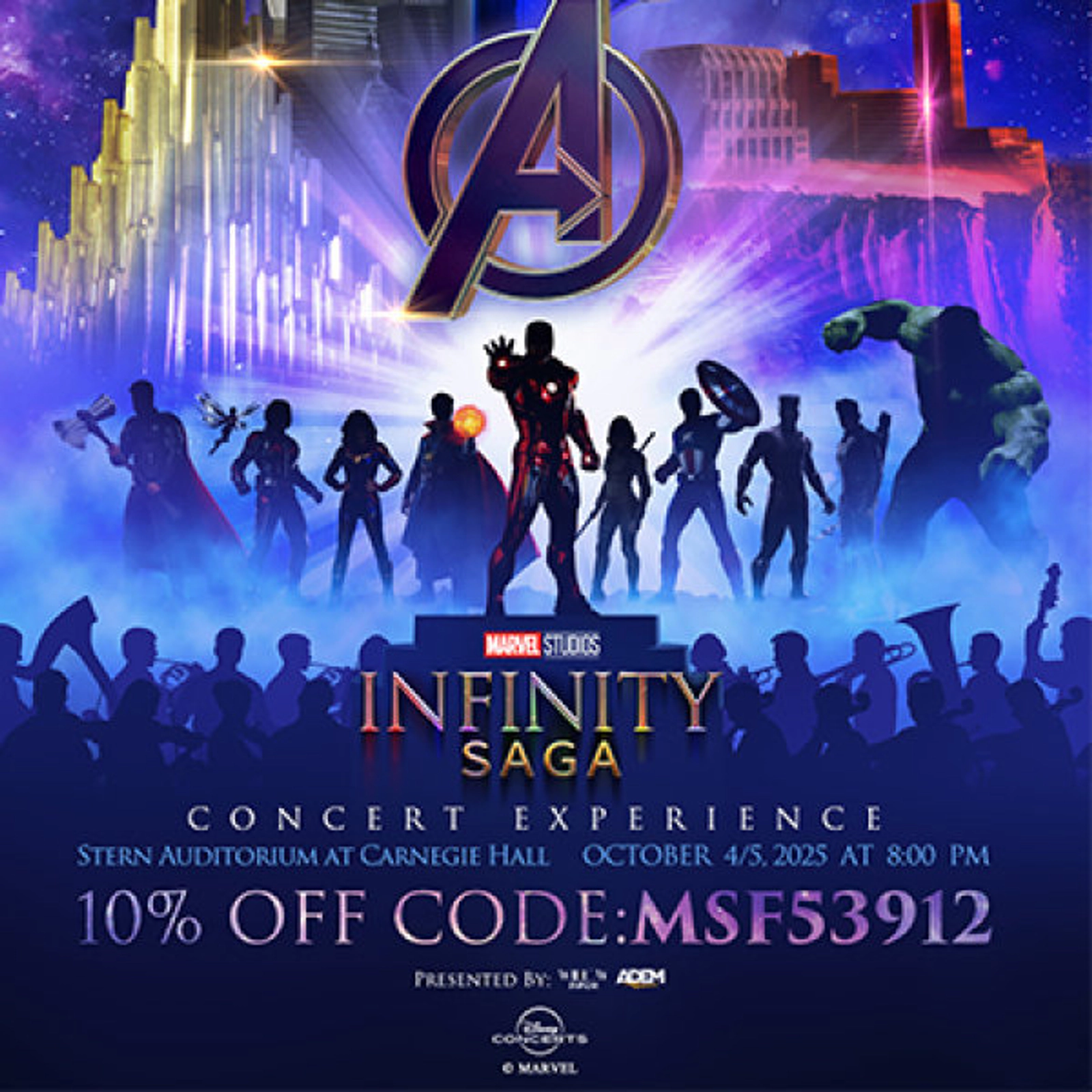 Win Tickets To See Marvel Studios' Infinity Saga Concert Experience!